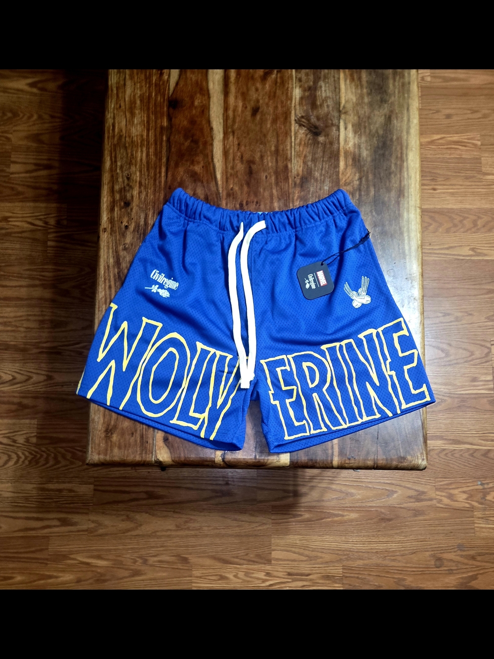 Civil Regime/Marvel's Wolverine Blue Men's Athletic Shorts